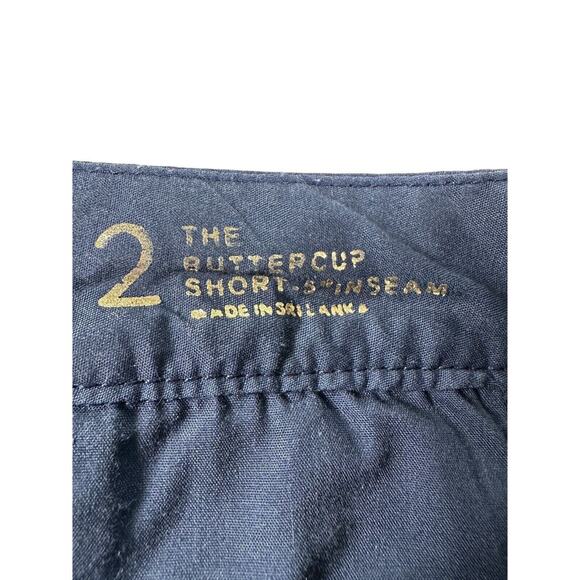 Lilly Pulitzer Buttercup Short Womens Size 2 Scalloped 5" Inseam Dark Blue - Picture 3 of 7